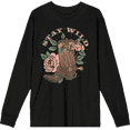 thumbnail image 1 of Vintage Country Stay Wild Crew Neck Long Sleeve Adult Tee
-XXL-Black, 1 of 4