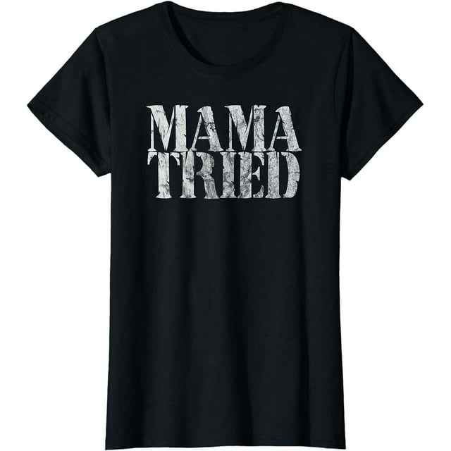 Vintage Country Tee with Mama Tried Lyrics - Perfect for Die-Hard ...