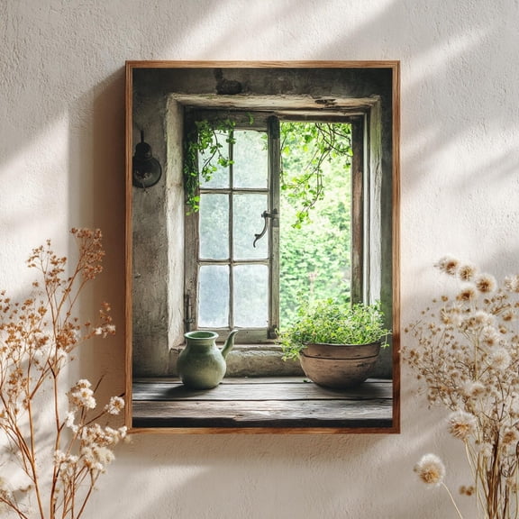 Vintage Country Window Wall Art
