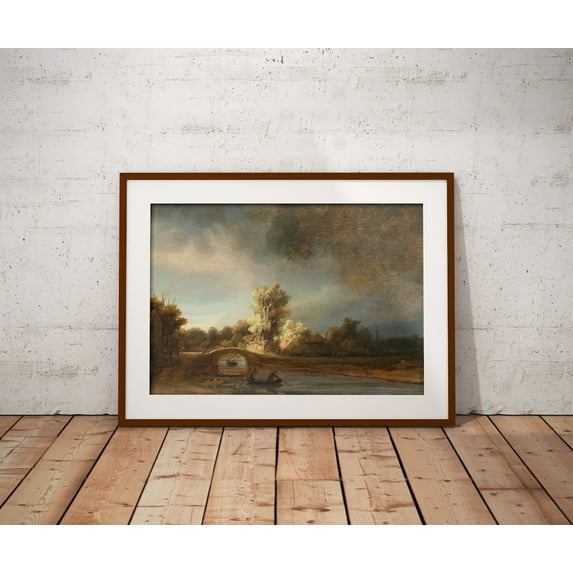 Vintage Countryside Landscape, 19Th Century Farmhouse Art Home Decor #383, Unframed Poster Size 12x18