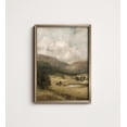 thumbnail image 1 of Vintage Countryside : Rustic Cottage Landscape Wall Art 9-28 UNFRAMED Poster, Wall Art for Decor, Present, 8x12, 1 of 3