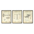 thumbnail image 1 of Vintage Courtroom Patents Judge Scale Gavel and Stenograph Typography Graphic Art Framed Art Print Wall Art, Set Of 3, 1 of 5