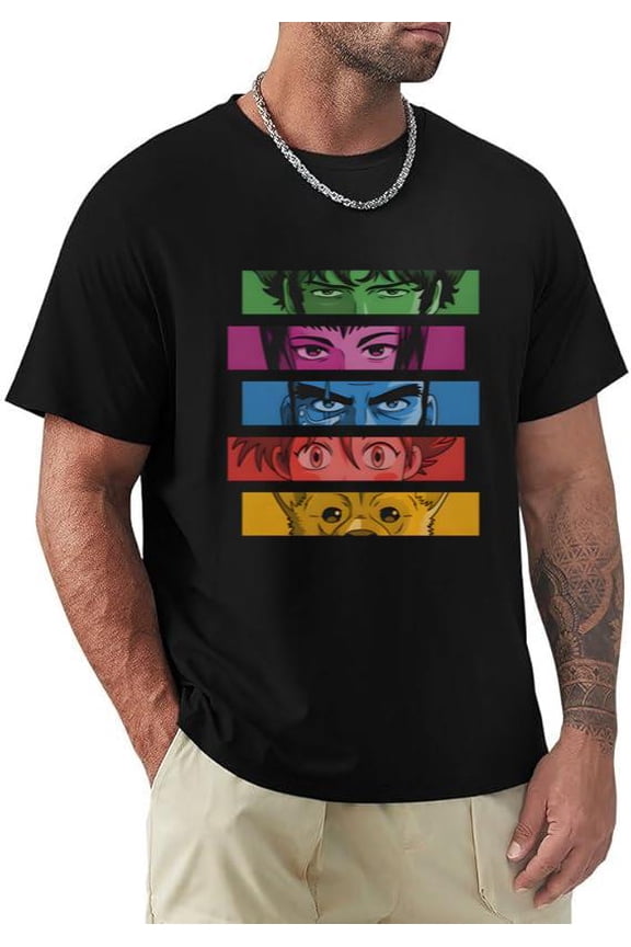 Vintage Cowboy Bebop See You Space Cowboy Anime Retro Fan T-shirt, for men & women, up to size 5XL.