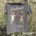 thumbnail image 1 of Vintage Cowboy Cat Graphic T-Shirt, Western Cats Humor Tee, Comfort Colors Cat Shirt, Retro Wild West Animal Gift, 1 of 4
