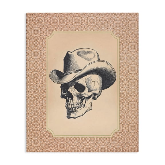 Vintage Cowboy Skull Canvas Wall Art, design by Arlington Prints