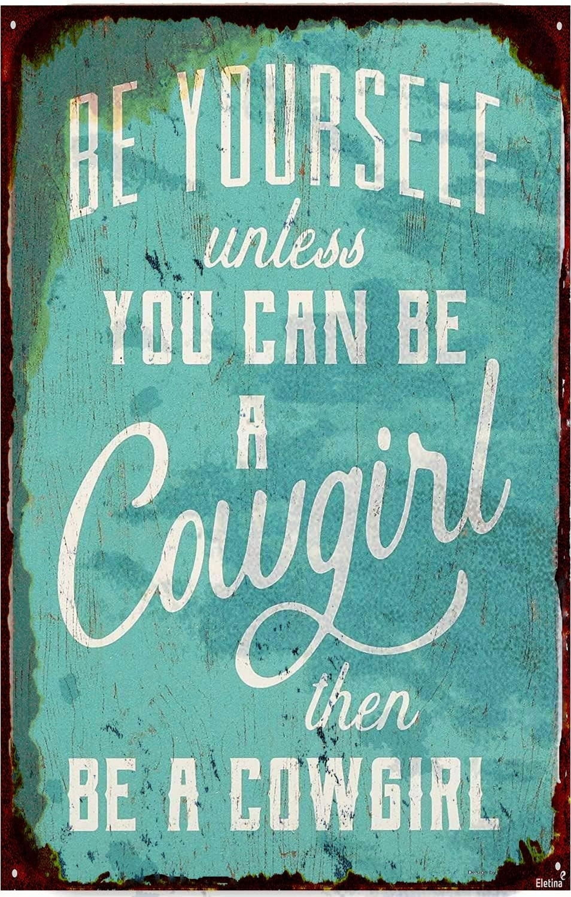 Horizontal Cowgirl Vintage Metal Tin Sign – 16x4 Inch Funny Wall Decor For Bar, Garage, Or Home - View #8