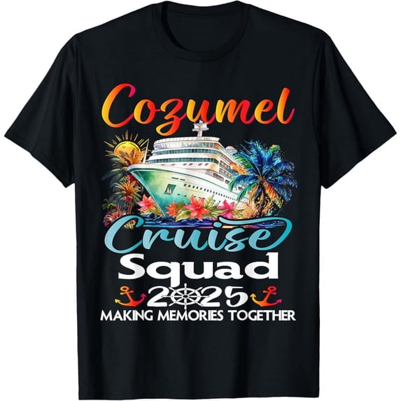 Vintage Cozumel Cruise Squad 2025 Cozumel Friend Family Cruise Ship T-Shirt - Perfect Gifts For Everyone