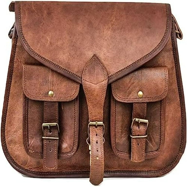 バッグ vintage leather design shoulder bag Men's Luxury Vintage Bag Handbag Leather Crossbody Shoulder