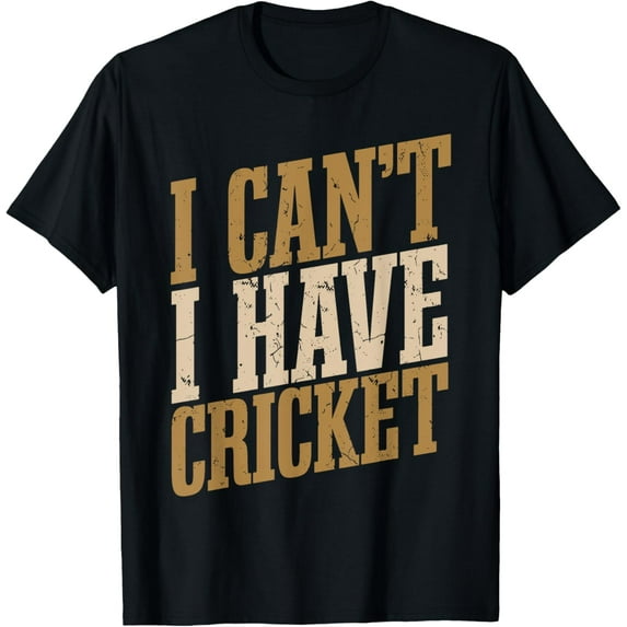 Vintage Cricket Player Men Cricket T-Shirt men and women can wear, black, white, gifts