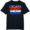 thumbnail image 1 of Vintage Croatia Croatian Flag Pride Gift T-Shirt, 1 of 3