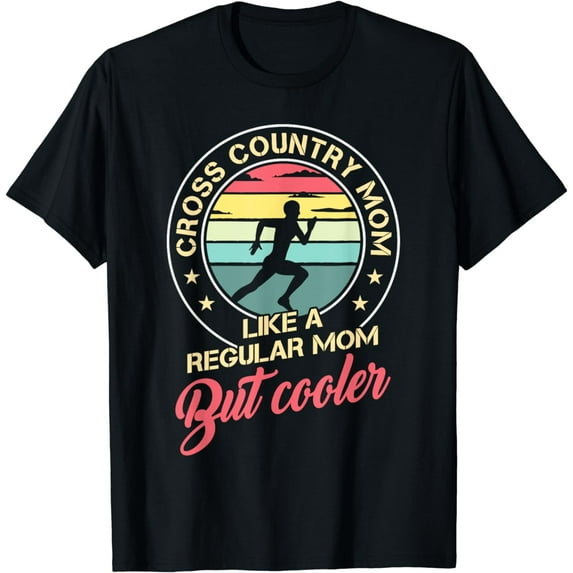 Vintage Cross Country Mom Like A Regular Mom But Cooler T-Shirt