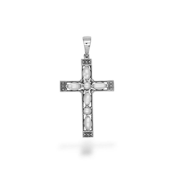 Vintage Cross Pendant, Peridot Cross Pendant, Cross Pendant, 925 Sterling silver Pendant, Silver Gemstone Cross, Christmas Gift for her
