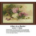 thumbnail image 1 of Vintage Cross Stitch Patterns | Lilacs in a Basket (Pattern Only, You Provide the Floss and Fabric), 1 of 1