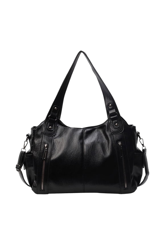 Vintage Crossbody Hobo Bags for Women Retro Leather Purse and Handbags Top Handle Shoulder Satchel Tote Bag