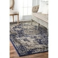 thumbnail image 1 of Vintage Crowned Border Blue Runner Rug - 2'6 x 8', 1 of 4
