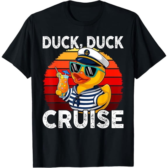 Vintage Cruising Ducks Duck Duck Cruise Family Vacation Rubber Duck T-Shirt - Perfect Gifts For Everyone
