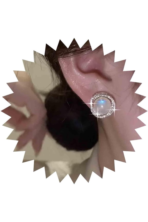 Vintage Crystal Circle Pearl Earrings Gold Halo Pearl Stud Earrings Cz Twisted Hoop Earrings Bridal Pearl Geometric Earrings Jewelry for Women