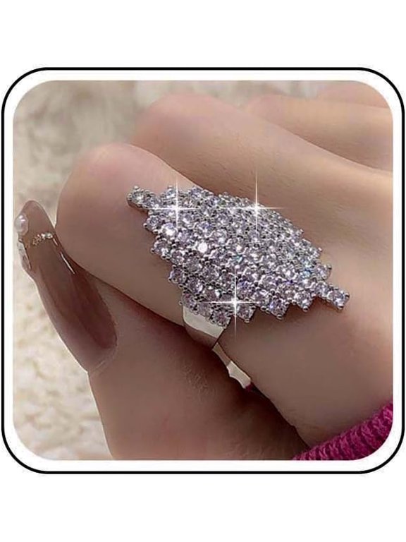 Vintage Crystal Shield Rings Gold Cz Rings Full Rhinestone Ring Cz Wrap Knuckle Ring Punk Adjustable Chunky Hand Jewelry for Women