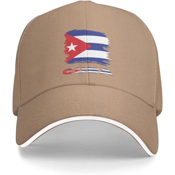 Vintage Cuba Cuban Flag Baseball Cap