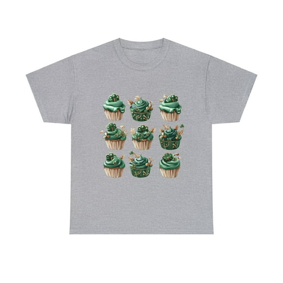 Vintage Cupcakes St Patrick's Shirt, Shamrock Shirt, Retro  ID-0216-DHJ8