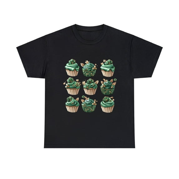 Vintage Cupcakes St Patrick's Shirt, Shamrock Shirt, Retro  ID-0216-DHJ8