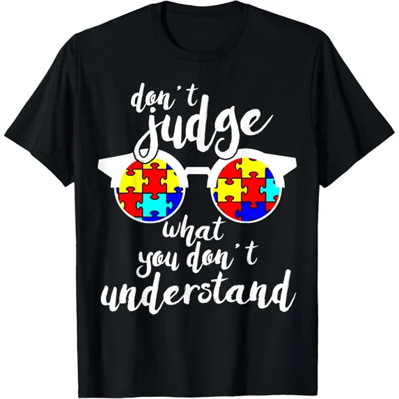 Vintage Cute Autism Awareness Gift Design Support Ribbon Graphic Design Unisex T-Shirt ,up to size 5XL