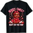 thumbnail image 1 of Vintage Cute Berry Sweet Baby On The Way Cute Pregnancy Graphic T-Shirt Size S-5Xl Best Birthday Gifts, 1 of 3