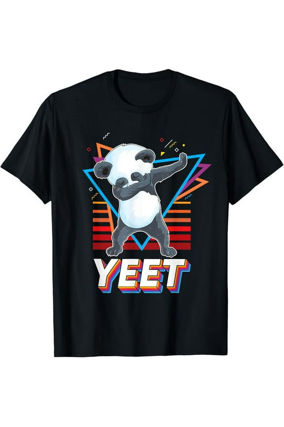Vintage Cute Panda Dab Dance Funny Dabbing Panda Bear Retro Yeet T-Shirt - Perfect Gifts For Everyone