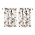 thumbnail image 1 of Vintage Cute Puppy Tier Kitchen Curtains for Bathroom Living Rod Pocket Window Drapes 28"x36" 2 Panels Window Treatment Tiers, 1 of 3
