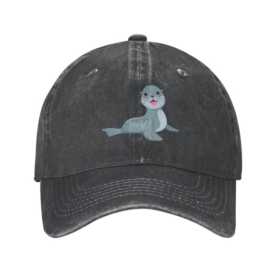 Vintage Cute Sea Lion Baseball Caps for Men Women Adjustable Cowboy Trucker Hats