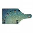 thumbnail image 1 of Vintage Cutting Board, Giant Vertical Revolving Ferris Wheel Activity up Antique Entertainment Old Days Picture, Tempered Glass Cutting and Serving Board, Wine Bottle Shape, Blue, by Ambesonne, 1 of 1