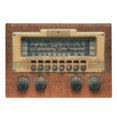 thumbnail image 1 of Vintage Cutting Board, Retro Antique Radio Music Player Enjoyment Holiday Theme Art Print, Decorative Tempered Glass Cutting and Serving Board, Large Size, Brown Ecru, by Ambesonne, 1 of 1