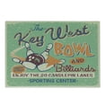 thumbnail image 1 of Vintage Cutting Board, Retro Bowling Game Night with Abstract Background Words Image, Decorative Tempered Glass Cutting and Serving Board, Small Size, Fern Green Burgundy, by Ambesonne, 1 of 1
