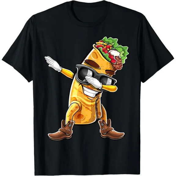Vintage Dabbing Burrito Cinco De Mayo Party Shirt Burrito Gift T-Shirt S-5XL - Trending Birrthday Tee Gifts