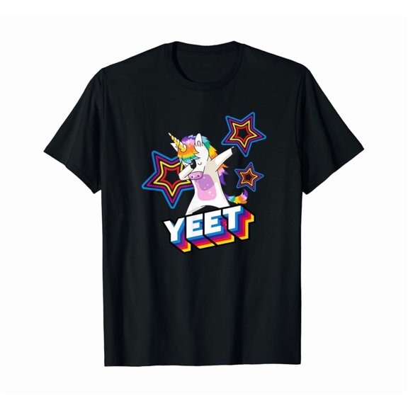 Vintage Dabbing Dancing Unicorn Celebration Dab Dance Yeet Meme T-Shirt Perfect Gifts For Everyone