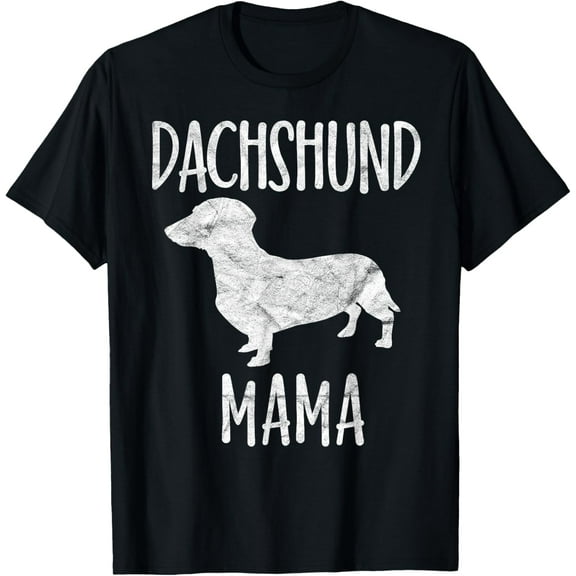 Vintage Dachshund Mama Gift Doxie Mom Pet Dog Owner Mother T-Shirt
