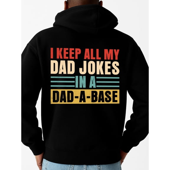 Vintage Dad Jokes hoodies & sweatshirt funny humor men's regular fit black For Winter Casual Daily Wear graphic wife y2k Original Unisex Shirt Graphic tshirts Retro Unisex Shirt Printed tshirts