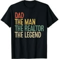 thumbnail image 1 of Vintage Dad Man Realtor Legend Gift Father Real Estate Agent T-Shirt mens t shirt，black，women，funny，misfits，men，journey, 1 of 4