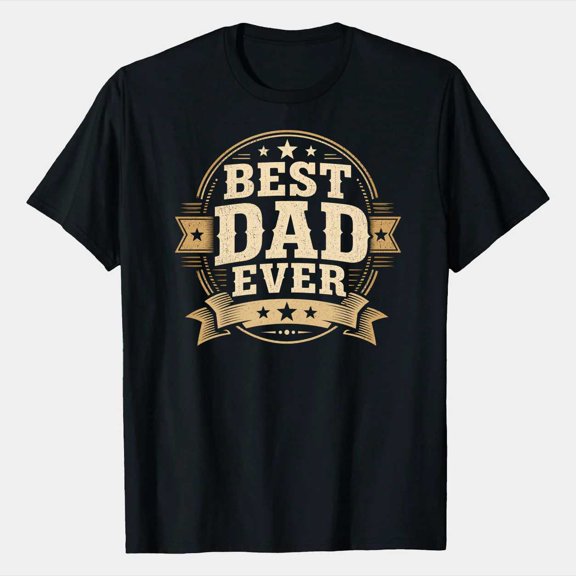 Vintage Dad Shirt Distressed Typography Father's Day Graphic T-Shirt for Fathers Funny Family Gift Tee