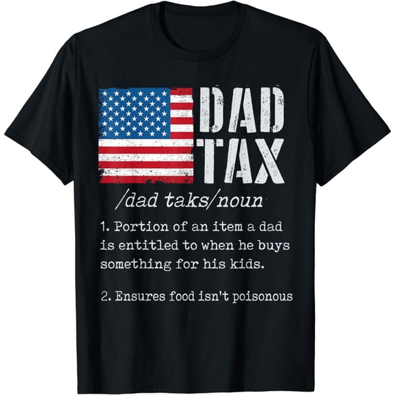 Vintage Dad Tax Definition Men Funny Father's Day T-Shirt