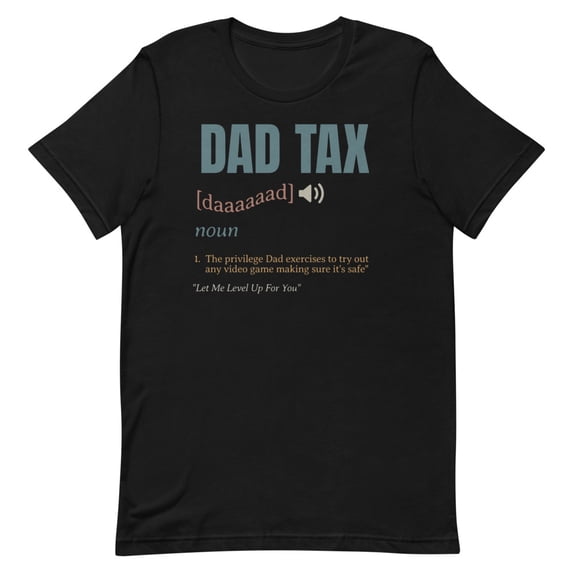 Vintage Dad Tax Definition Video Game Funny Father's Day (2XL)
