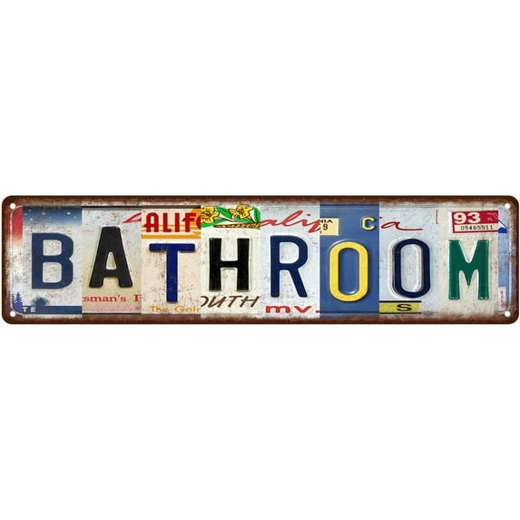 Vintage Beach Bum Metal Tin Signs Street Signs Home Wall Decor 16 x 4 Inches For Bar Wall Decor Chicken Coop Coffee Bar Billiards Bathroom Wooden sign