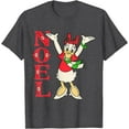 thumbnail image 1 of Vintage Daisy Duck Noel Holiday Christmas DTG Print Unisex T-Shirt,Dark Heather Grey Color,Size XL, 1 of 5