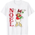 thumbnail image 1 of Vintage Daisy Duck Noel Holiday Christmas DTG Print Unisex T-Shirt, 1 of 5