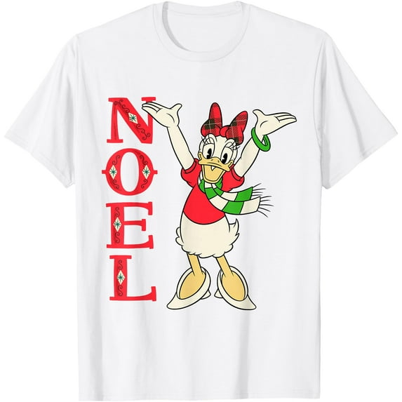 Vintage Daisy Duck Noel Holiday Christmas DTG Print Unisex T-Shirt