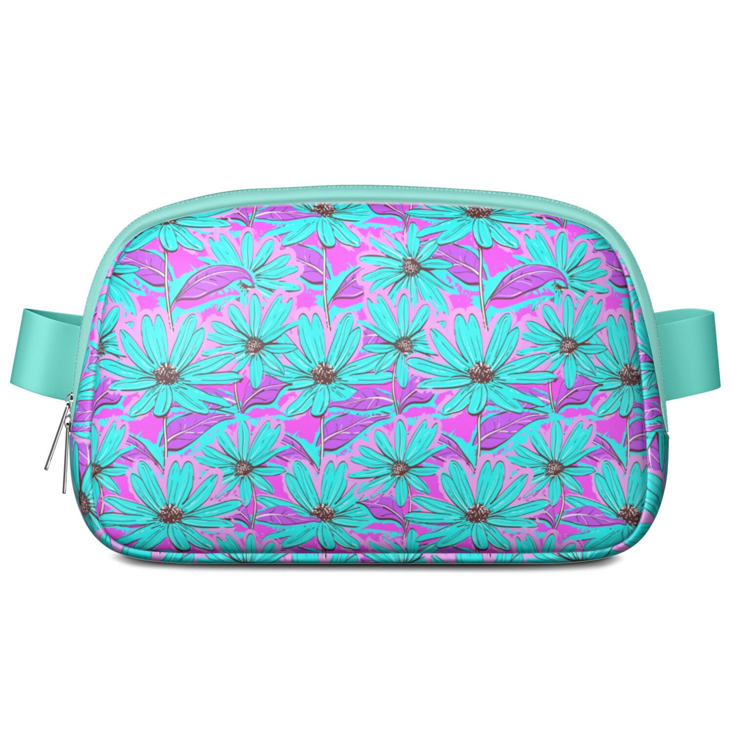 Vintage Daisy Fanny Pack – Artistic Wildflower Waist Bag for Women with Cute Retro Floral Print, Ideal for Spring, Summer & Autumn