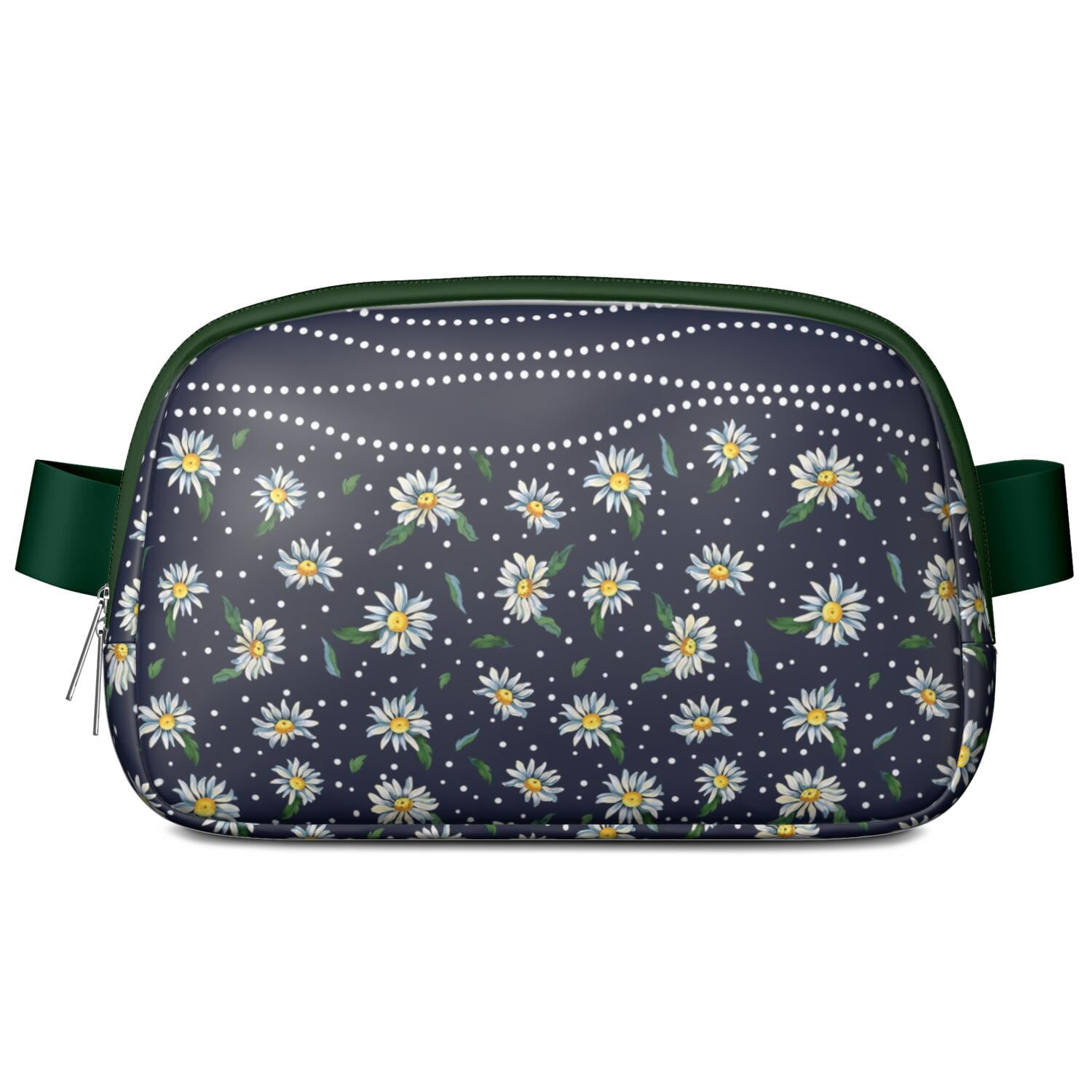 Vintage Daisy Fanny Pack – Artistic Wildflower Waist Bag for Women with Cute Retro Floral Print, Ideal for Spring, Summer & Autumn
