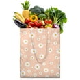 thumbnail image 1 of Vintage Daisy Print Reusable Grocery Tote Bag – Large Canvas Shopping Bag with Boho Floral Watercolor Design, Eco-Friendly & Heavy-Duty Market Tote for Women, Farmers Market, Beach, Spring & Summer, 1 of 6
