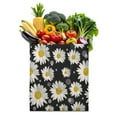 thumbnail image 1 of Vintage Daisy Print Reusable Grocery Tote Bag – Large Canvas Shopping Bag with Boho Floral Watercolor Design, Eco-Friendly & Heavy-Duty Market Tote for Women, Farmers Market, Beach, Spring & Summer, 1 of 5