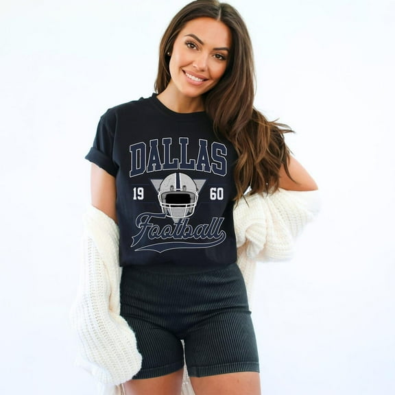 Vintage Dallas Football Shirt, Cowboys Shirt, Game Day Shirt, Dallas Football Shirt,Black Color,Size XL